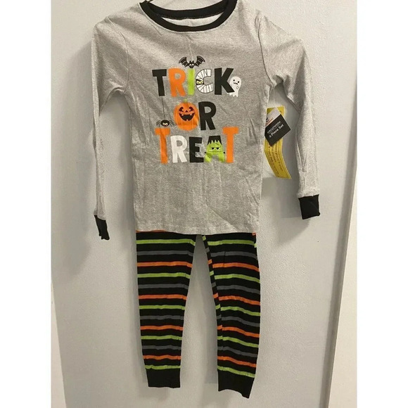 HALLOWEEN TRICK OR TREAT 2 PIECE KIDS UNISEX SIZE 7 BRAND NEW - Picture 1 of 5